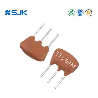 1.79 ~ 60MHz DIP 3 Pin ZTA Resonator 10 * 7.5 * 5.0mm Untuk Keamanan