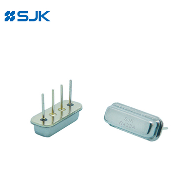 100 Ω F-11 DIP Saw Resonator Untuk 2.0 MHz-50 MHz Range Dengan 4 Pin