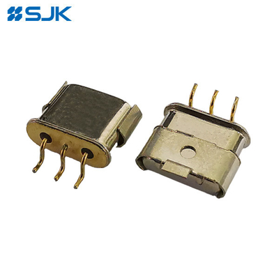 SMD 3 Pin Crystal Filter UM-5MJ Dukungan 21.7MHz hingga 45MHz Untuk Telemetry Wireless