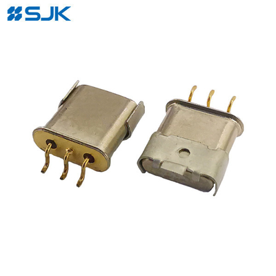 SMD 3 Pin Crystal Filter UM-1MJ Dukungan 21.7MHz hingga 45MHz Untuk Telemetry Wireless